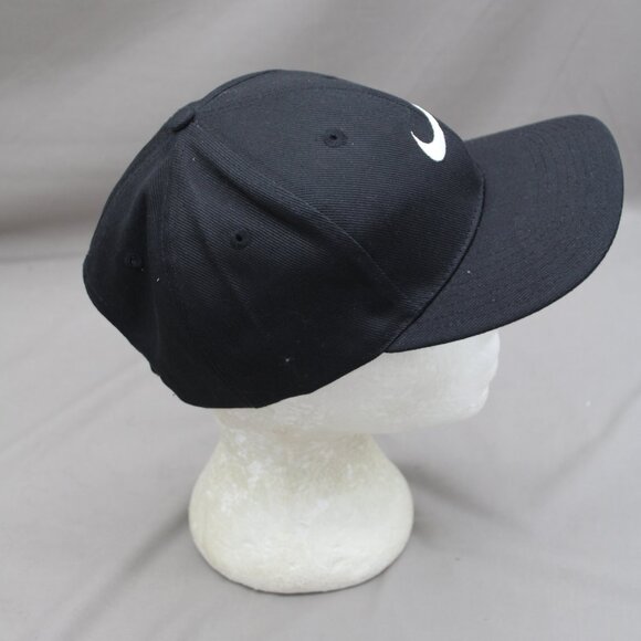 Vintage Hat - Nike White Swoosh Black Body - Adult Snapback - Picture 6 of 9